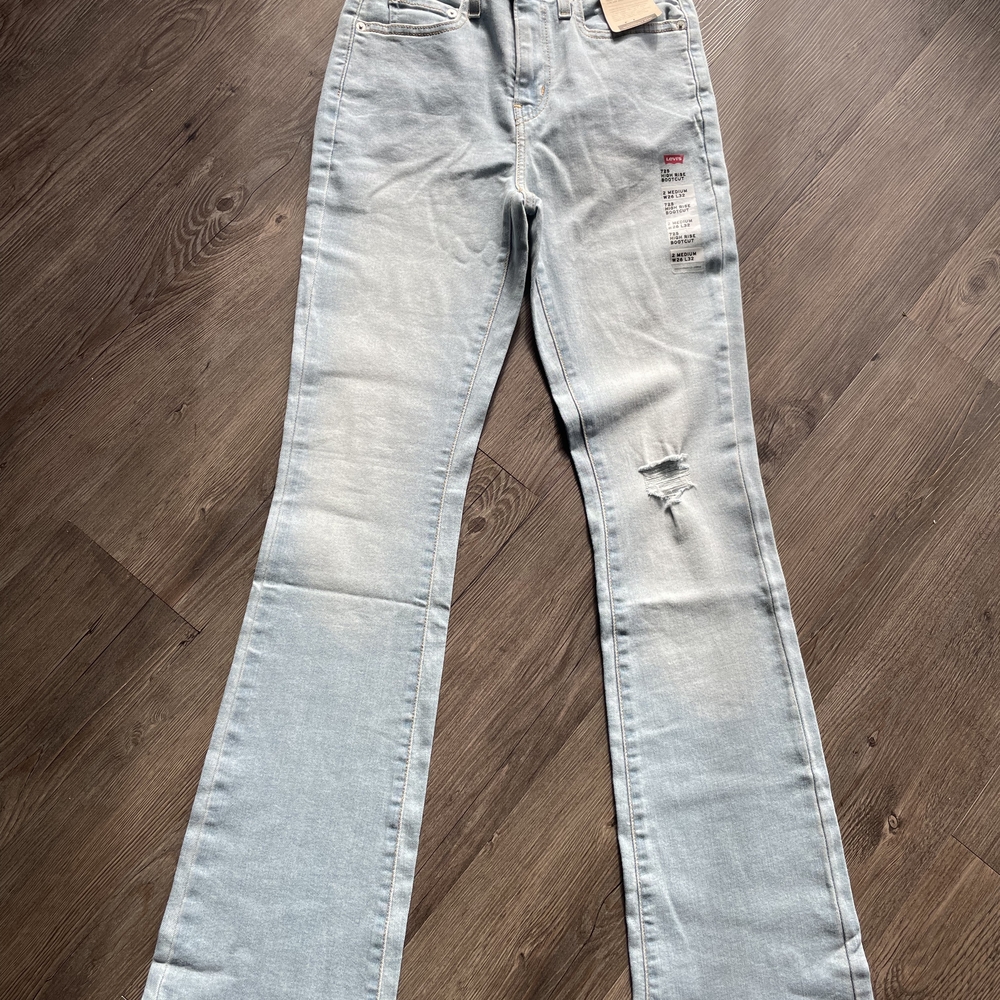 Levi's Sky Blue Wide Leg Jeans
